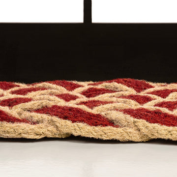 Maeve Classic Coastal Scalloped Basketweave Coir Mat
